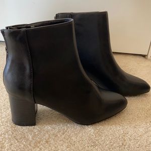 NEW JustFab Heeled Booties with Zipper